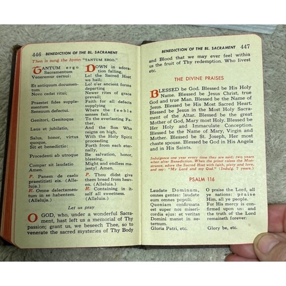 I Pray The Mass Sunday Missal Father Hoever Large Type Edition Hardcover 5" 1942 - Picture 9 of 16